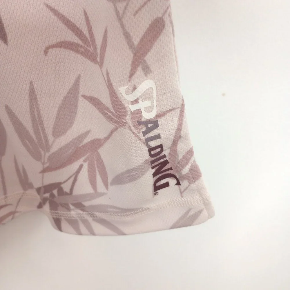 Spalding Men's Lilac Ash Bamboo Mesh Gym Essentials T-Shirt - Picture 6 of 7